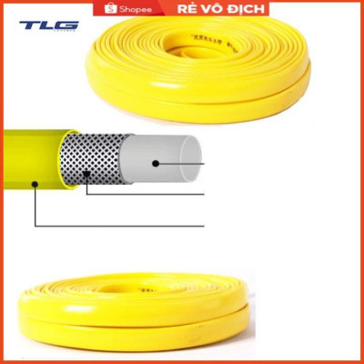 Bộ dây vòi xịt nước rửa xe,tưới cây tăng áp 3 lần 3-5m (nối nhựa đen 713-2)
