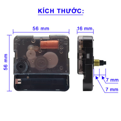 Bộ Máy ĐỒNG HỒ Nhạc Chuông 16 điệu NHẠC Báo giờ + Máy Đồng Hồ KIM TRÔI Cao Cấp EASTAR NHẬT + Bộ Kim VÀNG ĐỒNG có Dạ Quang – Kèm 03 Pin Maxell