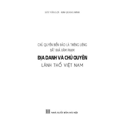 Sách - Địa Danh và Chủ Quyền Lãnh Thổ Việt Nam - Kim Quang Minh & Trịnh Anh Cơ - VIETNAMBOOK