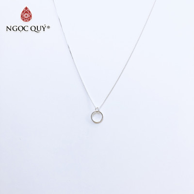 Dây chuyền bạc mặt tròn - Ngọc Quý Gemstones