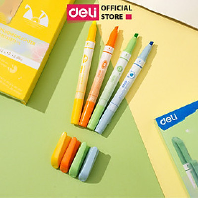 [Sơn Tùng M-TP Collection] Bút Nhớ Dòng Bút Note Đánh Dấu Dòng Highlight Dạ Quang Pastel BST Limited Deli - Phù Hợp Học Sinh Văn Phòng - CU373