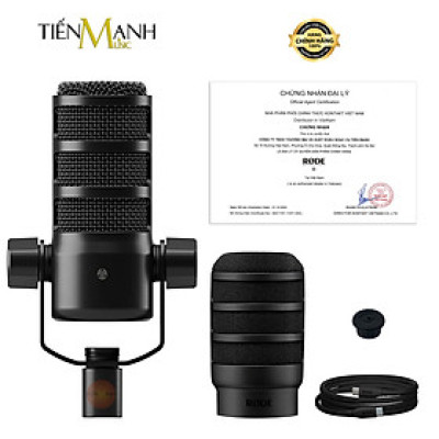 Micro Rode Podmic USB - Mic Thu Âm Dynamic Pod Mic Podcast Livestream Phòng Thu Studio Microphone Hàng Chính Hãng