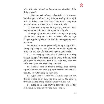 Sách - Luật Thủy Sản Năm 2017 (Sửa Đổi, Bổ Sung Năm 2020, 2024) - NXB Chính Trị Quốc Gia