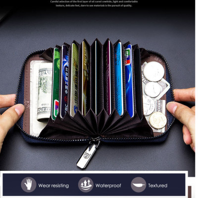 Ví nam đựng tiền đựng giấy phép lái xe thẻ đa năng 100% da bò thật cao cấp phong cách mới