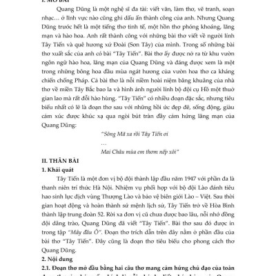 Dạng Đề Cảm Nhận Đoạn Trích Thơ Ngữ Văn 12