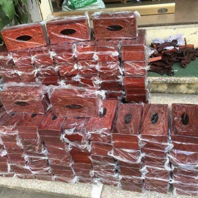 Hộp Đựng Giấy Ăn , Hộp Giấy  Ăn Gỗ Hương Cao Cấp ( hình thật )