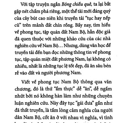 Bóng Chiều Quê - Nam Bộ Tục Hay Nếp Cũ