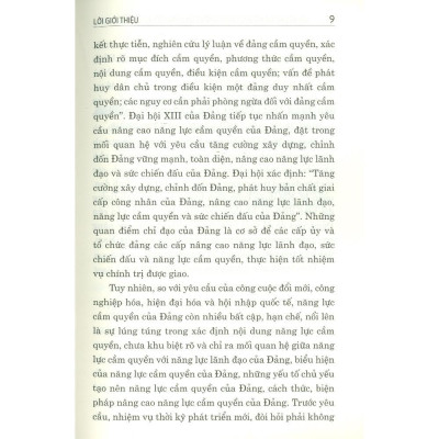 Sách - Nâng Cao Năng Lực Cầm Quyền Của Đảng Cộng Sản Việt Nam Đáp Ứng Yêu Cầu Tình Hình Mới - NXB Chính Trị Quốc Gia
