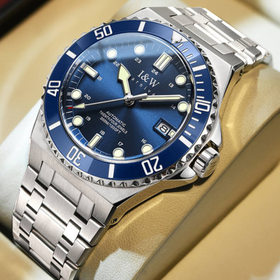 Đồng Hồ Nam I&W Carnival 726G1 Chính Hãng Full Box Chống Nước Kính Chống Xước Dây Thép Cao Cấp BH 60T (Máy Cơ Tự Động)