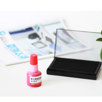 Mực Dấu chai 40ml Deli 7521/9874 Dùng cho dấu nhảy, khay chứa mực chấm ngoài, lăn tay