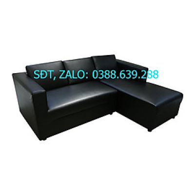 Sofa da chữ L góc trái Bình Long H-Jeep 200 x 150 x 77 cm (Đen)