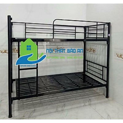 Giường sắt 2 tầng ngang 1m dài 2m