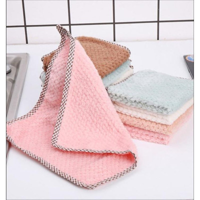 Set 10 Khăn Lau Tay, Chén Dĩa Nhà Bếp Chất Liệu Sợi Len Siêu Thấm - Giao Màu Ngẫu Nhiên