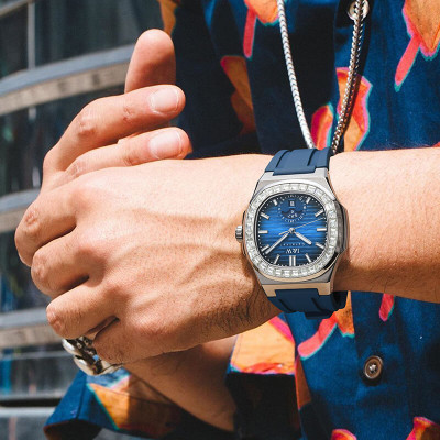 Đồng Hồ Nam I&W Carnival 735G7 Chính Hãng Full Box Chống Nước Kính Chống Xước Dây Silicon Cao Cấp BH 60T (Máy Cơ Tự Động)