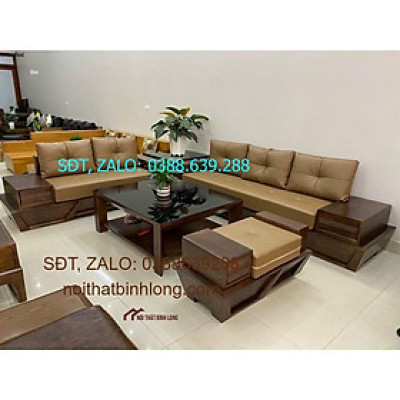 Bộ bàn ghế sofa gỗ sồi Mỹ