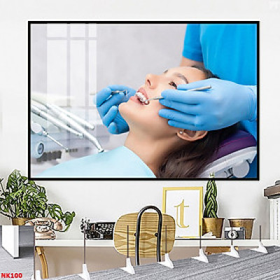 (HCM) Tranh treo tường nha khoa trang trí decor phòng khám răng kèm đinh treo