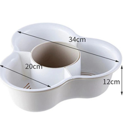 Rỗ đựng thực phẩm , rau ,củ , quả 4 ngăn có thể tháo rời - Hàng chính hãng 