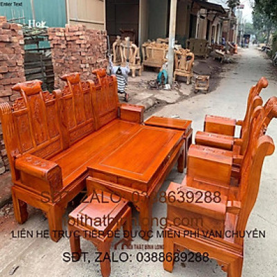 Bàn Ghế Âu Á Gỗ Hương Đá