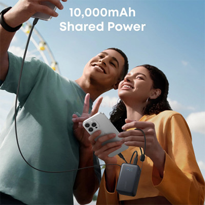 Sạc dự phòng Anker Zolo Power Bank USB-C Cable 45W 10000mAh A1638 - Hàng chính hãng