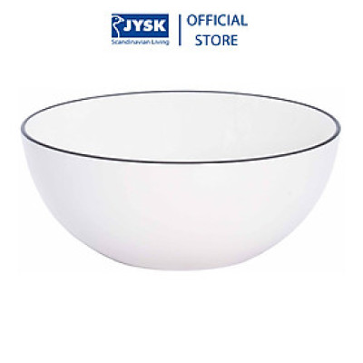 Tô | JYSK nID | sứ trắng bóng viền đen | DK17xC7cm