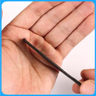 Dây Da Đồng Hồ ZRC Pháp Dòng TRENDY Da Cừu Đen Phẳng Mỏng