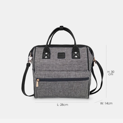 Balo công sở nam nữ dáng vuông IDIGO UBP2 - 418 - 00, ba lô du lịch đa năng nhỏ gọn