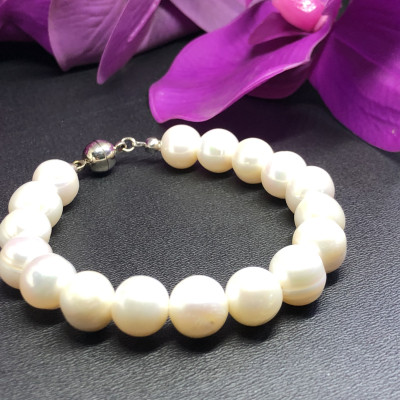 Bộ Vòng Cổ - Vòng Tay Cao Cấp Ngọc Trai Trắng - BNTT009