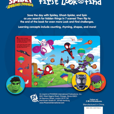 Sách ngoại văn: First Look And Find & Stickers Marvel Spidey