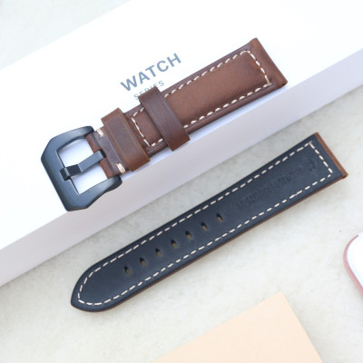 Dây Da Đồng Hồ Da Bò Sáp Vintage, Dây đeo bằng da cổ điển thay thế dành cho Đồng Hồ cổ Điển - Các Loại Swatch