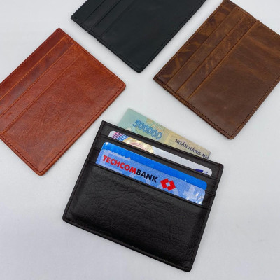 Ví đựng thẻ da thât nhỏ gọn tiện dụng 6 ngăn thẻ bảo hành chính hãng 12 tháng