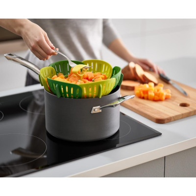 Vỉ hấp gấp gọn Joseph Joseph Duo (Green) - 006223