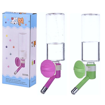 Bình Nước Treo Gài Chuồng Cho Chó Mèo Có Hộp 500ml