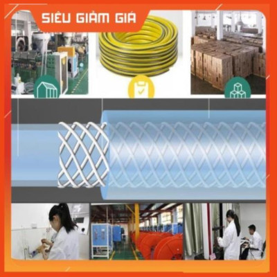 Bộ dây vòi xịt nước rửa xe, tưới cây . tăng áp 3 lần, loại 7m, 10m 206701-1 đầu đồng,cút đồng+ tặng đai