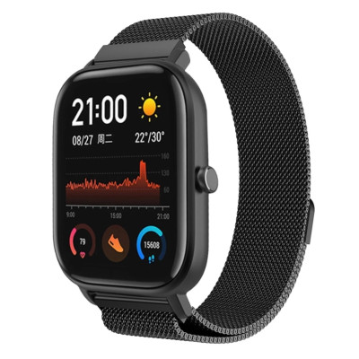 Dây đeo đồng hồ dành cho đồng hồ thông minh Amazfit GTS / GTS 2/ GTS 2e / Bip U / Bip S - Dây đeo inox nam châm 20mm - Hàng chính hãng