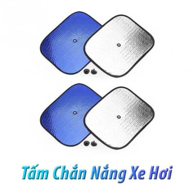 Bộ 2 Tấm Che Nắng Ô Tô, Tấm Chắn Nắng Ô Tô Xe Hơi Phản Quang