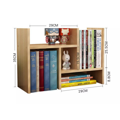 Kệ Sách Gỗ Để Bàn Lắp Ghép 6 Thanh - Hàng chính hãng 