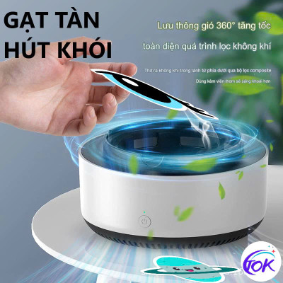 Gạt Tàn Không Khói Thông Minh Cho Không Khí Trong Lành, Hút Khói Hiệu Quả, ĐÈN TRANG TRÍ , ĐỒNG HỒ TREO TƯỜNG