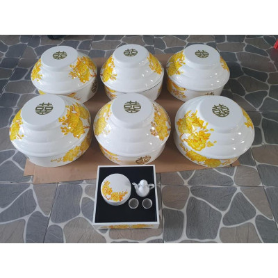 Mâm quả sơn mài cao cấp Thanh Bình Lê các loại quả vuông, tròn, trái tim và lục giác