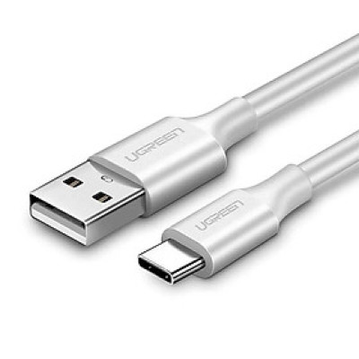 Cáp USB-A sang Type C 0.5M màu trắng cao cấp Ugreen 60120  US287 Hàng Chính Hãng