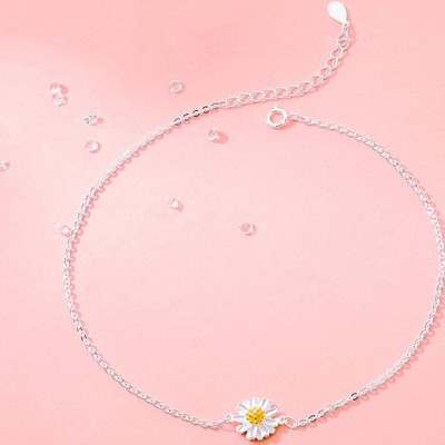 Lắc tay nữ thời trang LT86 xinh xắn hình hoa cúc S925