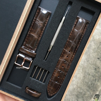 Dây Đeo Da Đồng Hồ Daniel_Watch Dập Vân Cá sấu Tặng Kèm Hộp Gỗ và Phụ kiện