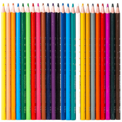 Hộp Tròn 24 Bút Chì Màu Deli EC112-24