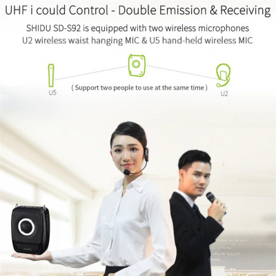 SOAIY Máy Trợ Giảng Không Dây Shidu SD-S92 - Hàng Nhập Khẩu