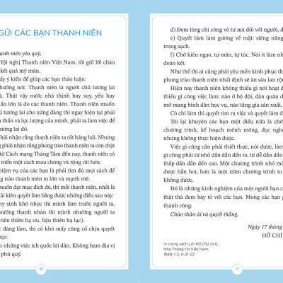 Sách - Thư Bác Hồ Gửi Thanh Niên