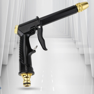 Bộ dây và vòi xịt rửa xe tưới cây  tăng áp thông minh 810-2576-1 (dây xám-cút nối xanh)