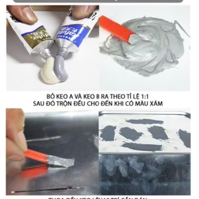 Keo AB dán sắt kim loại rất tiện lợi hàng loại tốt 