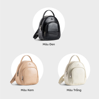 Balo Yuumy ( Thời trang nữ mini phong cách năng động - Balo da Seasand YBA91 )