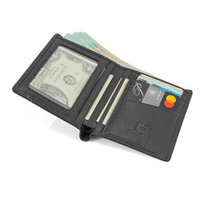 Ví Da Nam, Bóp Da Nam Kim Bảo T06 Da Bò Màu Đen, Nâu, Bò