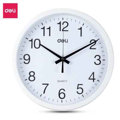 Đồng Hồ Treo Tường Tròn Chạy Êm Không Tiếng Động Deli - Thiết Kế Decor Trang Trí Nhà Và Quán Cafe