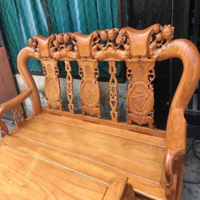 Bộ Bàn Ghế Minh Quốc Đào Gỗ Gõ Đỏ